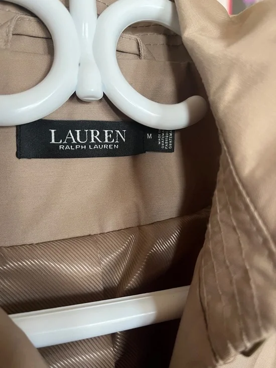 Ralph Lauren Beige Trench Coat with Belt - Picture 3 of 6